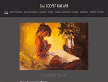 Tablet Screenshot of cmcooperfineart.com
